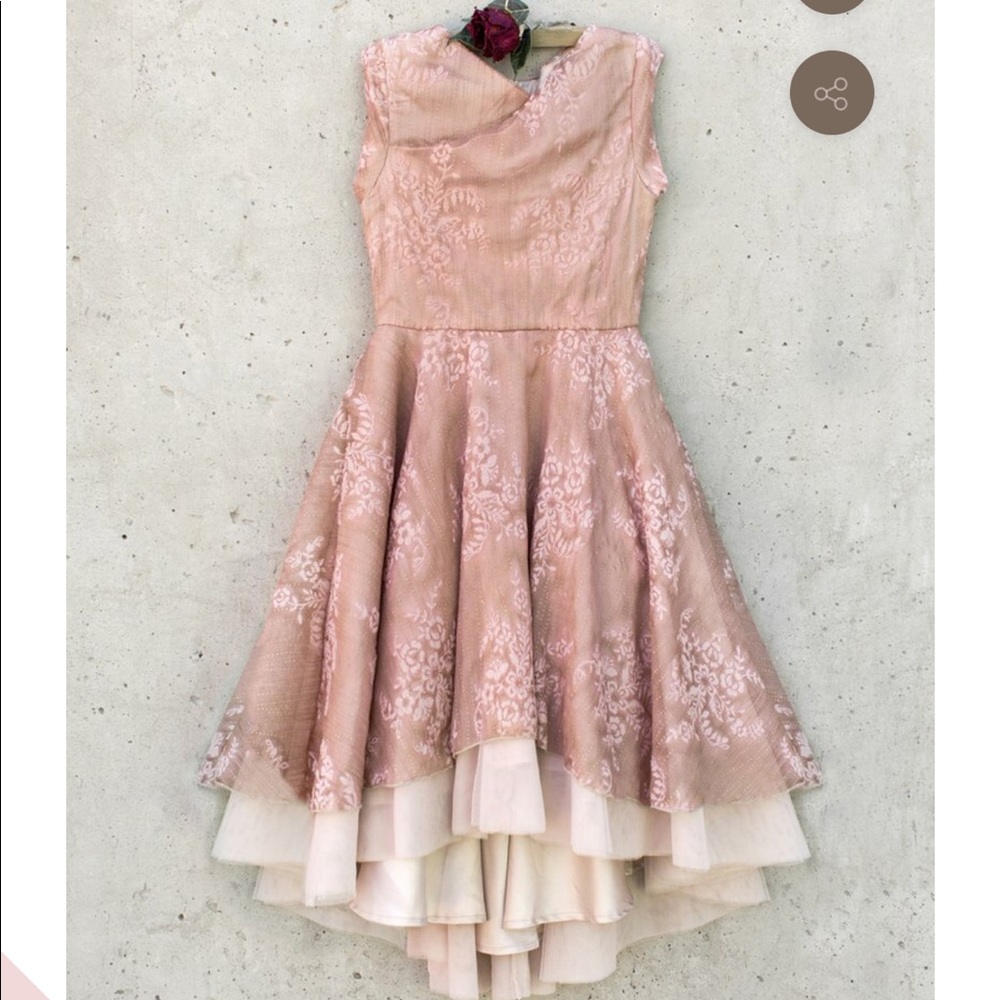 Joyfolie Jacqueline Dress Cameo Blush Girls 5 NEW